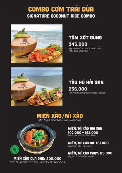 Menu Nhà hàng hải sản cơm niêu Vuông Tròn4